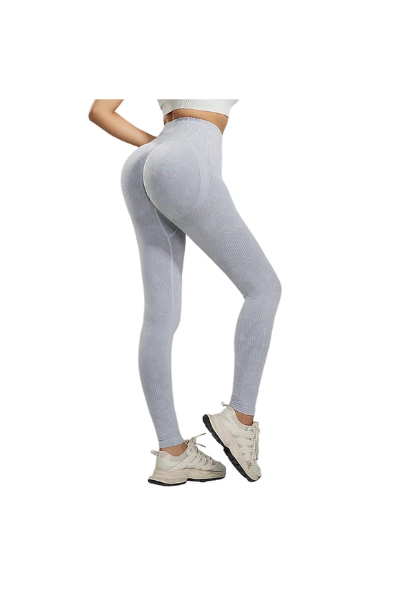 Bootcut Yoga Pants High Waist Seamless Workout Leggings for Lifting and Squat Proof Yoga Tights S Light Gray