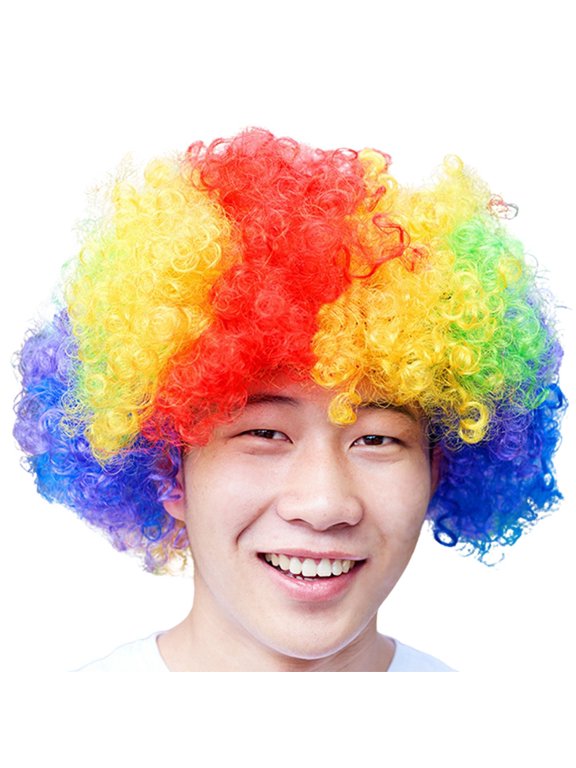 Carnival Afro Wig Headband Masquerade Dress Up Fans Hair Funny Playful Novelty Prop for Party Celebration Festival Event Unisex Accessory Style Turban Decoration