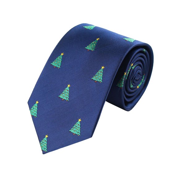AJGRHE Christmas Necktie for Men Classic Red & Green Xmas Patterns, Elegant Snowflake & Reindeer Design F