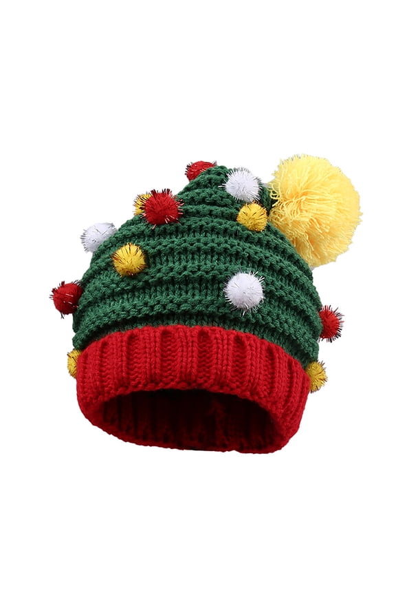 Christmas Winter Knitted Crochet Beanie Santa Hat Bearded Caps Winter Casual Knitted Beret Adorable Woolly Hat Suitable Party Occasions Green M