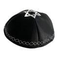 thumbnail image 1 of AJGRHE Classic Beret Hat Soft Slouchy French Style Cap Brimless Design Daily Wear Round Bohemian Outfit All Season Black One Size, 1 of 3