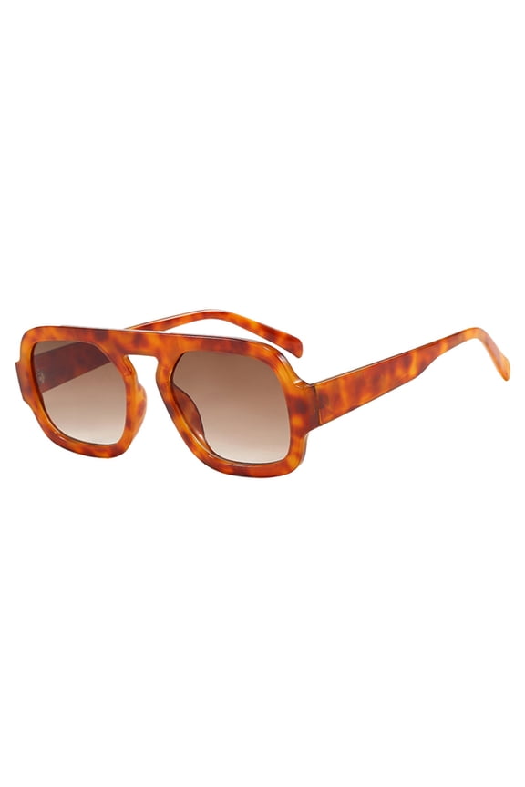 Oversized Aviator Sunglasses for Women Men - Retro 70s Square Shades Sun Glasses Rose Gold