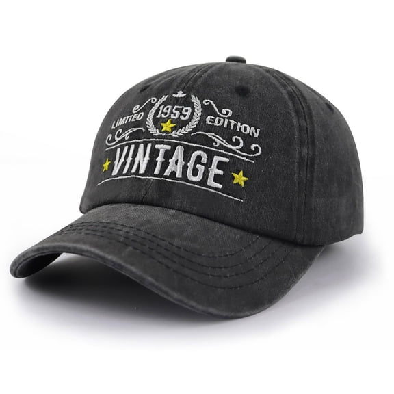 AJGRHE Classic Style Baseball Cap Adjustable Dad Hat For Outdoor Sports Casual Sun Black M