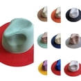 thumbnail image 1 of AJGRHE Classic Unisex Tone Wide Brim Panama Hat For Sun Beach And Summer Outdoors Panama Hat Sun Hat Straw Fedora Hat for Men Women Wide Brim Summer Beach Hat RD2 One Size, 1 of 3