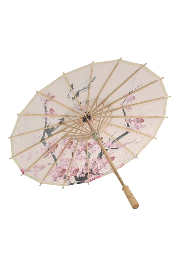 Classical Chinese Oil Silk Paper Decorative Umbrel Umbrella Style Cloth Home Rain Gear As shown