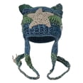 thumbnail image 1 of AJGRHE Crochet Hats for Women Cat Knit Hat with Pompoms Grunge Goth Accessories Slouchy Beanies for Women Girls Blue One Size, 1 of 4