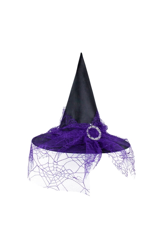 Decorative Props Adult Halloween Headdress Hat Witch Children Baseball Caps Purple One Size