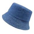 thumbnail image 1 of AJGRHE Denim Bucket Hat For Men Women Unisex Casual Sun Hat Daily Wear Outdoor Activities Fishing Beach Boonie Fisherman Cap Navy One Size, 1 of 7