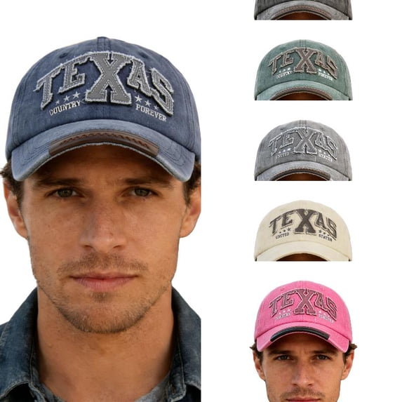 AJGRHE Distressed Baseball Cap With 3D Embroidery Detailing Unique Casual Style Navy One Size