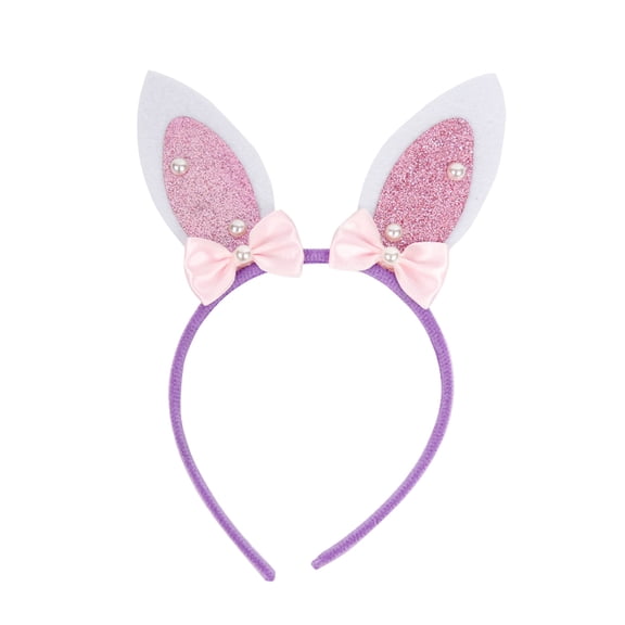 AJGRHE Easter Decorative Cartoon Egg Bunny Headband For Adult Child Holiday Party Dress Up Festival Theme Cute Stylish Accessory Spring Celebration Funny Novelty Event Unisex Headwear Pink