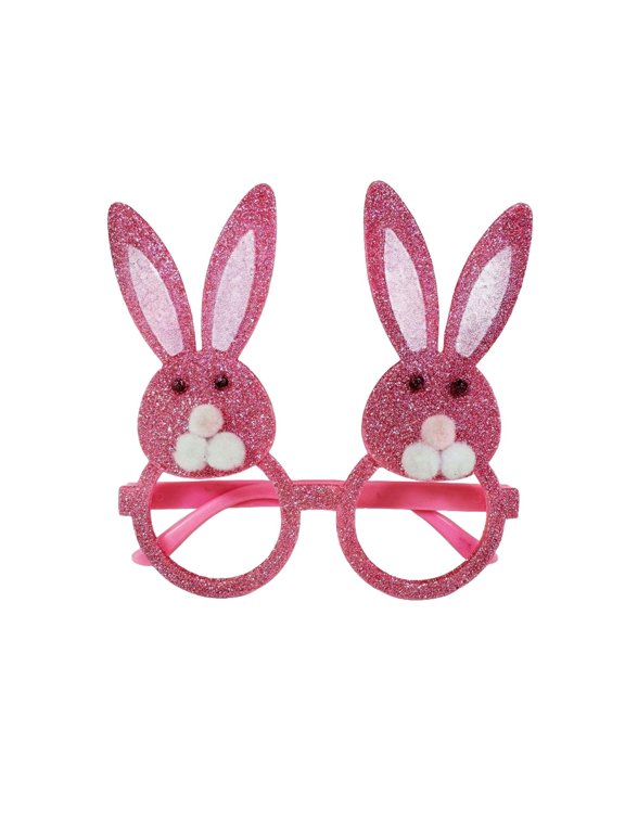 Easter Sunglasses Egg Bunny with Cards Easter Gift Bulk for Kids Boy Girl Classroom Exchange Party Favor Gift Pink