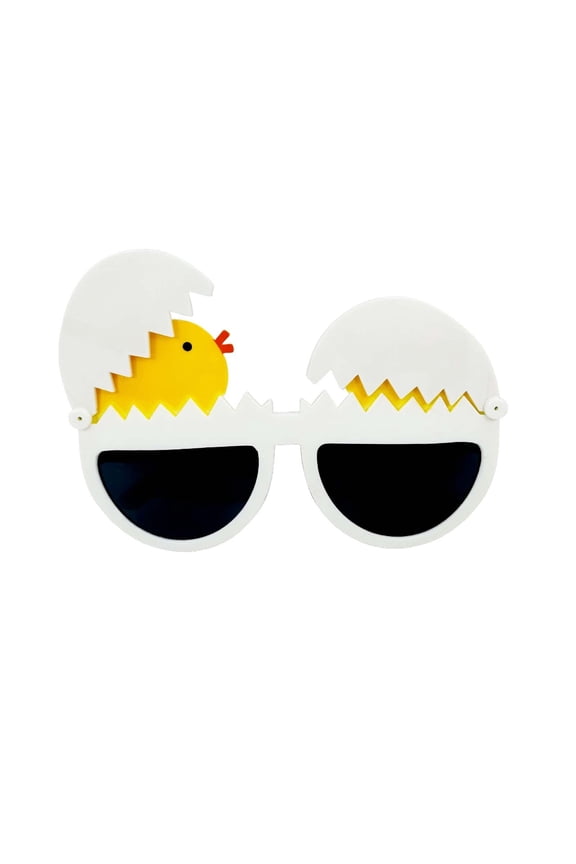 Easter Sunglasses Egg Bunny with Cards Easter Gift Bulk for Kids Boy Girl Classroom Exchange Party Favor Gift White2