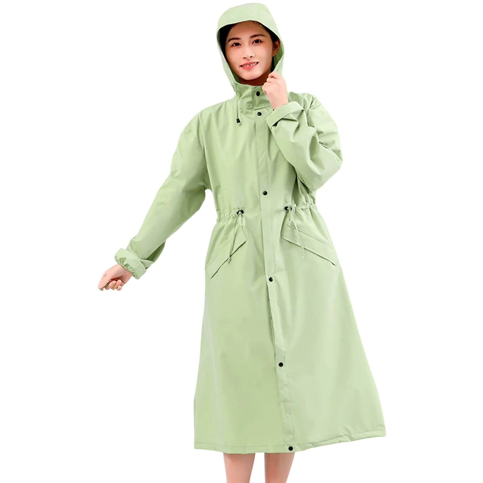 AJGRHE Fashion Windproof Raincoat With Hood Suitable Commuting School ...