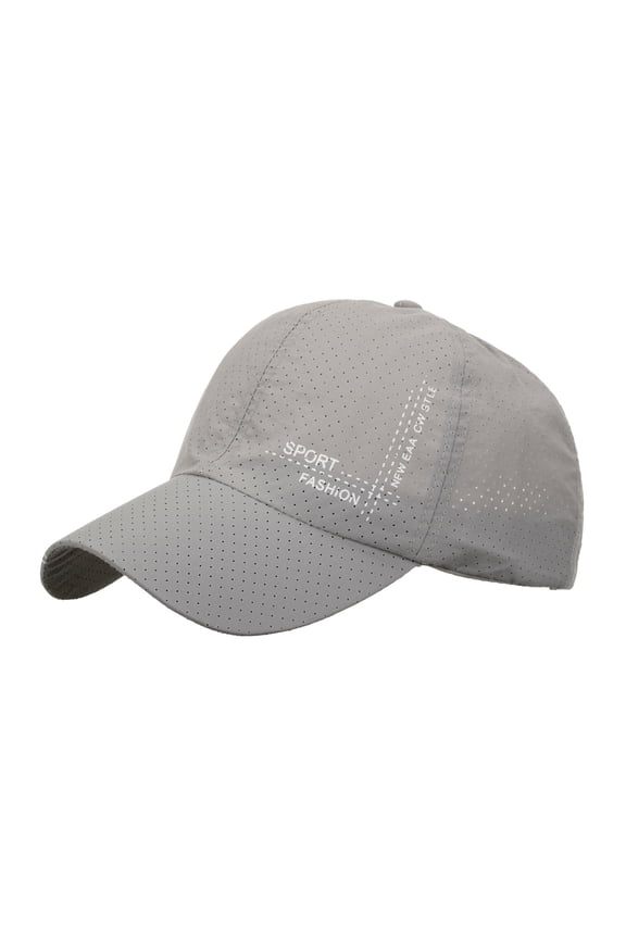 Fashion Women Men Sport Mountain Climbing Breathable Beach Baseball Cap Hop Hat Sun Hat Grey One Size