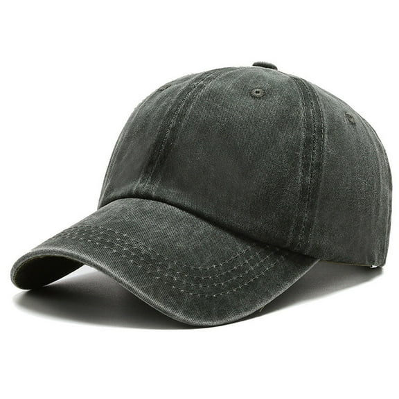 AJGRHE Fashionable Heart Embroidered Baseball Cap Pure Washed Baseball Cap Green One Size