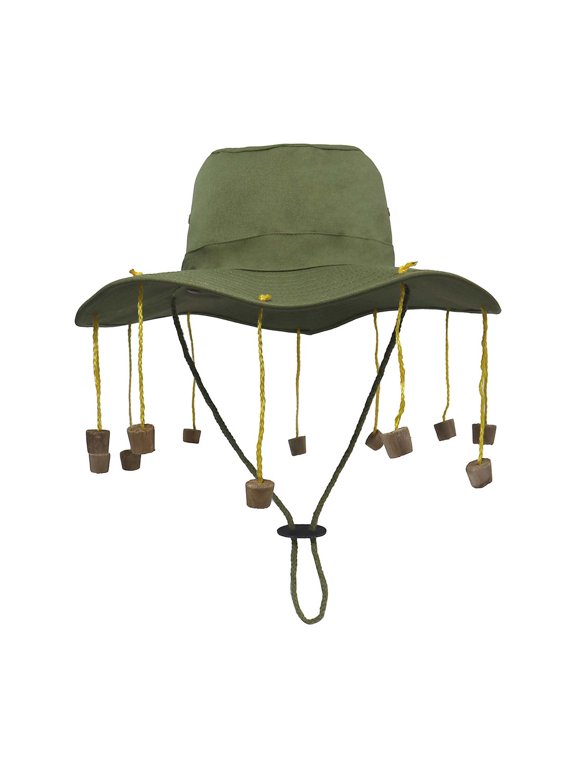 Folk Style Cork Hat, Australia Day Ethnic Adults Fancy Style Dress Hat Kit for Festival Headpieces Green 59