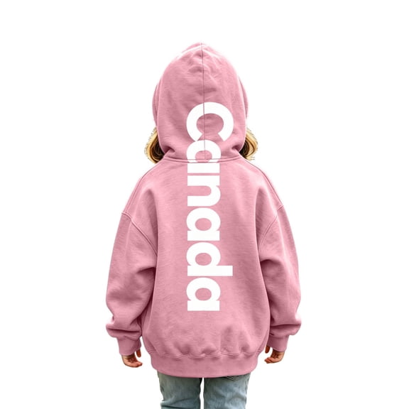 AJGRHE Girls Oversized Hoodies Letter Print Pullover Hoodie Sweatshirt Long Sleeve Casual Loose Pullover Tops Pink 7-8 Years