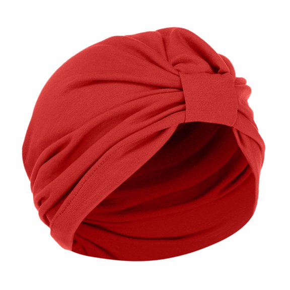 AJGRHE Head Hair Cover Turban Bonnet Women Baseball Cap Wrap Scarf Hat Red One Size