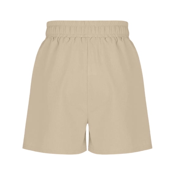 AJGRHE Kids Athletic Shorts with Pockets Girls Casual Summer Shorts with Elastic Waist for Play and Everyday Comfortable Wear Khaki 7-8 Years