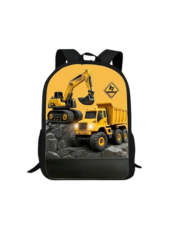 Kids Building Block Car Backpack For Sports Adventure Customizable Travel School Little Engineers Buddies B 40X30X13cm