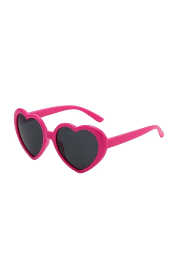 Kids Polarized Heart Shaped Sunglasses for Girls Age 3-18, Fashion Lovely Rave Party Sun Glasses UV Protection Pink