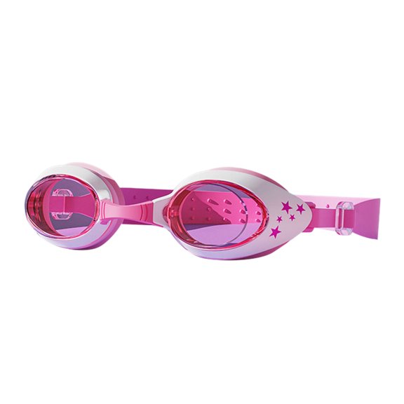 AJGRHE Kids Swim Goggles | UV Protection & Anti-Fog Lenses | Soft Silicone Gasket & Quick-Adjust Strap Pink