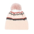 thumbnail image 1 of AJGRHE Knit Hats Beanies for Women Cozy Knitted Lined Warmth Cute Hat For Winter Comfortable Ear Stylish Outdoor Pink One Size, 1 of 3
