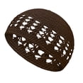 thumbnail image 1 of AJGRHE Kufi Hat for Men Hand Bucket Hat For Breathable Openwork Knit Summer Sun Beach Cap Coffee One Size, 1 of 3