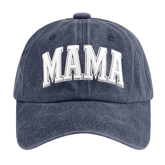 AJGRHE Mama Hats For Women Funny Adjustable Baseball Cap Funny Mimi Hat for Grandma, Adjustable Embroidered Cotton Grandmother Gifts Baseball Cap Navy One Size