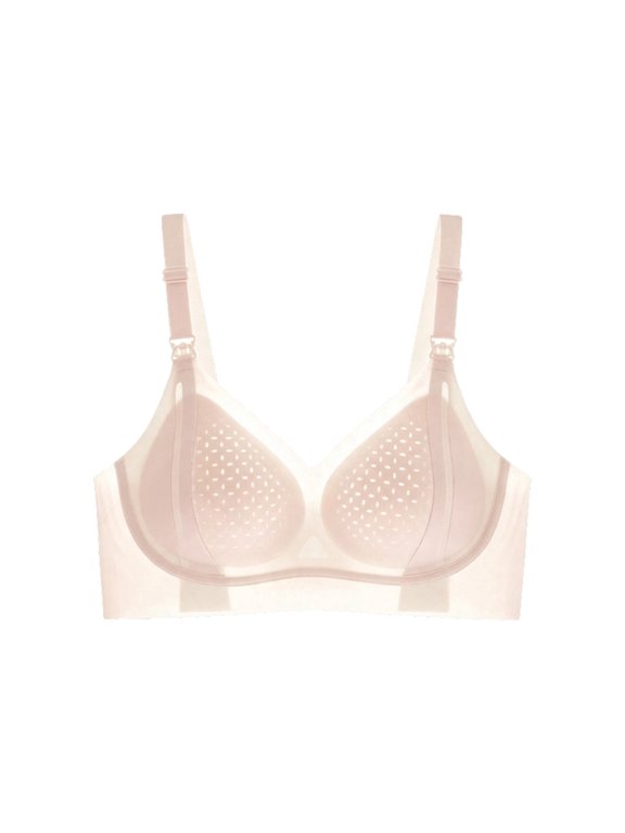 Maternity Postpartum Lift Nursing Bra Breathable Comfort Elastic Shaping Design for Daily Wear Pregnancy Underwear Pink M