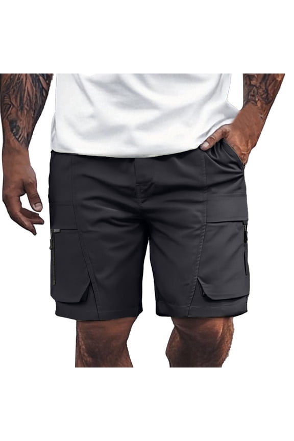 Men Chino Casual Shorts Men's Loose Fit Casual Shorts with Drawstring Comfortable Streetwear for Summer Autumn Outdoor Activities Lightweight Breathable S Black