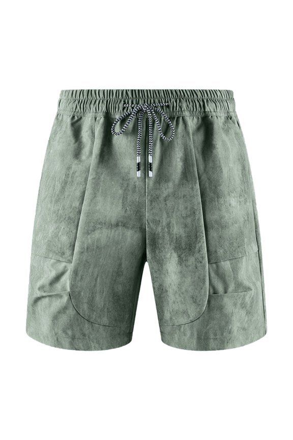 Men Classic Fit Shorts Men's Summer Casual Quarter Length Shorts Athletic Surf Swim Trunks for Outdoor Sports XXL Green