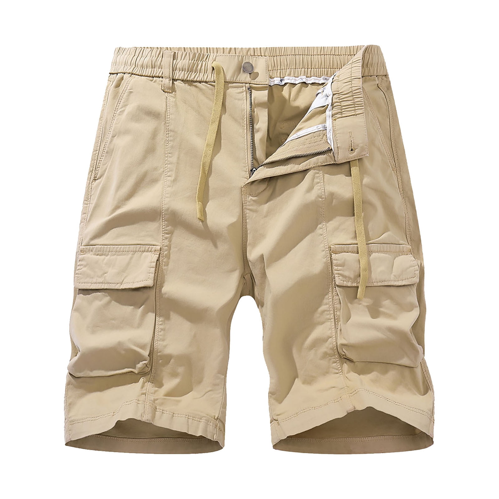 AJGRHE Men Solid Daily Wear Pants Men's Outdoor Casual Shorts with ...