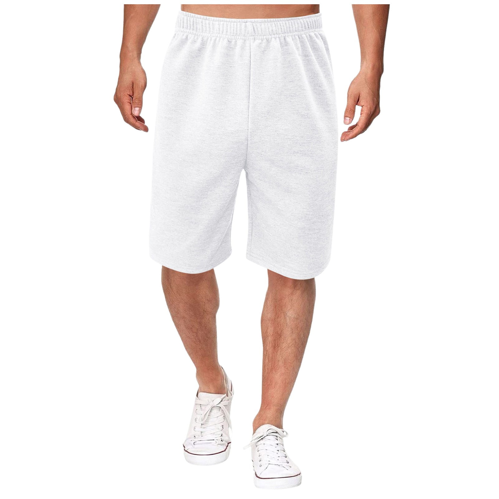 AJGRHE Men Solid office Pants Men's Summer Athletic Training Shorts ...