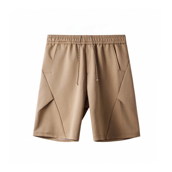 AJGRHE Men Walking Shorts Men's Summer Casual Loose Fit Athletic Shorts with Drawstring Waist and Multiple Pockets for Comfortable Outdoor Activities L Khaki