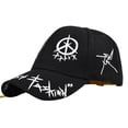 thumbnail image 1 of AJGRHE Men Women Casual Letters Colorful High Street Baseball Cap Visor Orange One Size, 1 of 4