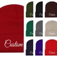 thumbnail image 1 of AJGRHE Men Women Matching Printed Knitted Hooded Hat Autumn Winter Warm Casual Cap One Size, 1 of 3