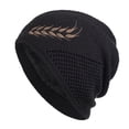 thumbnail image 1 of AJGRHE Men Women Winter Trendy Warm Oversized Baggy Stretchy Slouchy Skully Hat Black M, 1 of 2