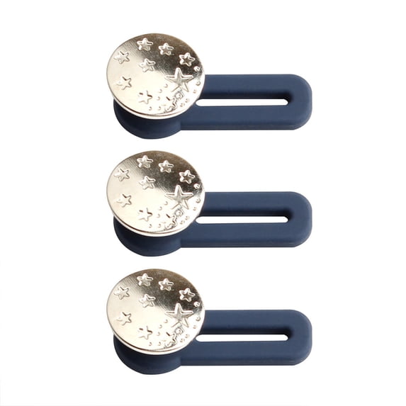 AJGRHE Nail- Detachable Extended Button Belt Buckle for Jeans Pants Waist Extension 3PCS Adjustable Fastener Accessory E One Size