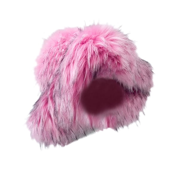 AJGRHE Oversized Winter Bucket Hat For Women Warm Fisherman Outdoor Casual D One Size