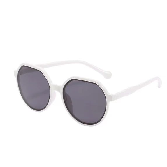 AJGRHE Polarized Round Sunglasses, Stylish Sunglasses for Men and Women Retro Classic, Multi-Style Selection White