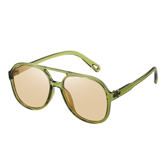 AJGRHE Retro Aviator Sunglasses for Women Mens Large Frame Classic Vintage 70s Sun Glasses Aviators Green