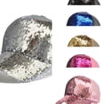 thumbnail image 1 of AJGRHE Shiny Sequin Baseball Cap for Women Glitter Bling Party Hats Adjustable Trucker Baseball Caps Outdoor Sun Hats For Daily Carnival Silver One Size, 1 of 3