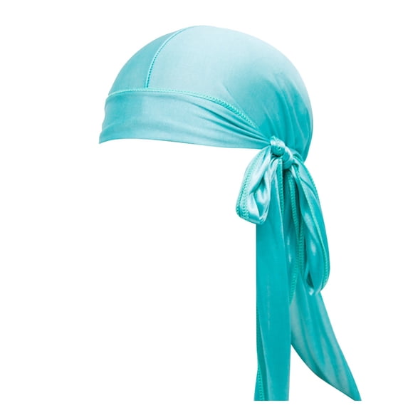 AJGRHE Silky Durag Multi Colour Options | Silk Du Rags For Men & Women | For Waves Braids & Locs Mint Green one size