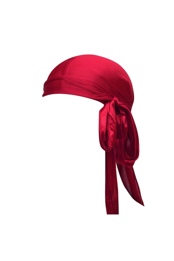 Silky Durag Multi Colour Options | Silk Du Rags For Men & Women | For Waves Braids & Locs Wine one size
