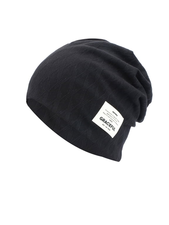 Slouchy Hop Soft Lightweight Running Adult Hats Chemo Cap For Men Women Bucket Hats Black One Size