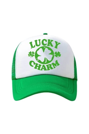 St Day Couples Baseball Cap Theme Sponge Hat For Him And Her Matching Snapback Visors March Celebrations Green One Size
