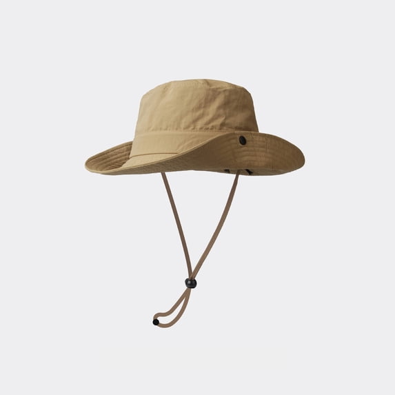 AJGRHE Summer Fashion Sun Cowboy Hat For Men Outdoor Bucket Boonie Khaki One Size