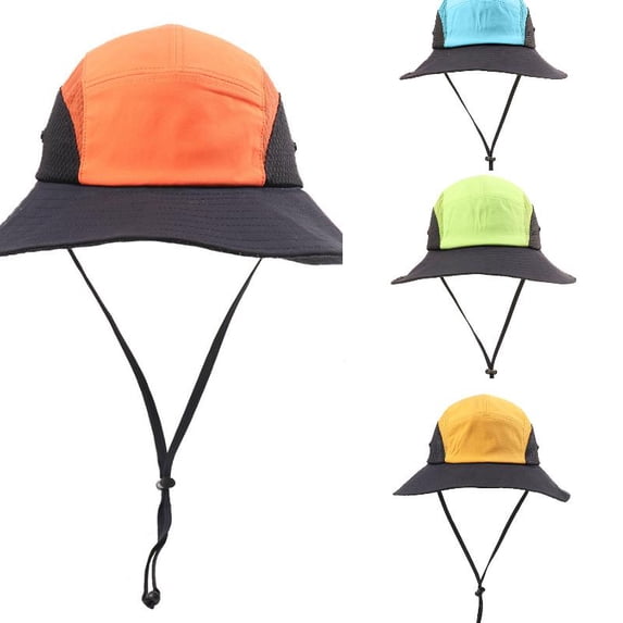 AJGRHE Sun Hat for Men Women UPF50+ Fishing Hat Waterproof Breathable Bucket Hat, UV Protection Wide Brim Summer Safari Hats Orange A