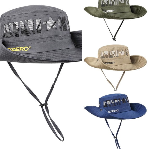 AJGRHE Sun Hat with Wide Brim Bucket Hat for Men and Women, Ideal for Fishing, Hiking, Gardening, Safaris and Beach Adventures Grey One Size